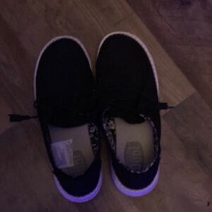 Hey Dude Black Flats